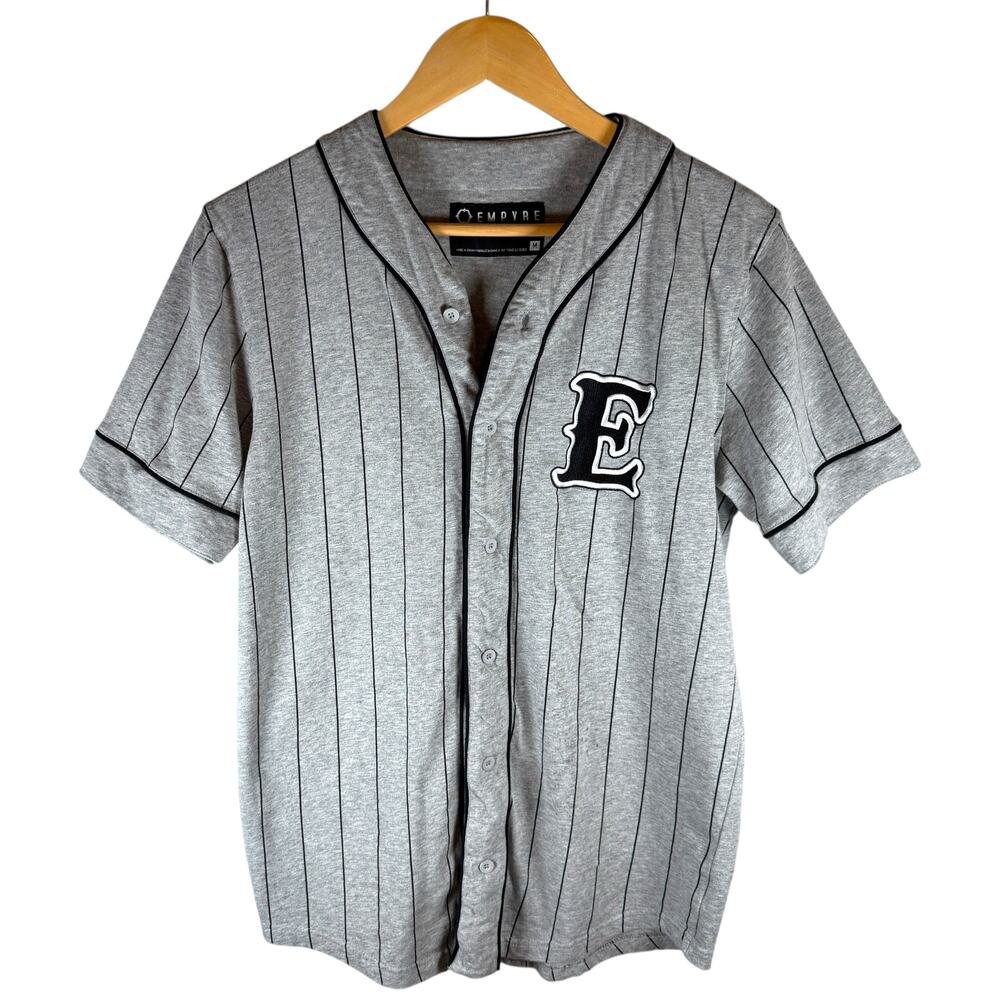 Empyre 2018 Striped Embroidred Baseball Jersey Men’s M - Streetwear Skater Urban